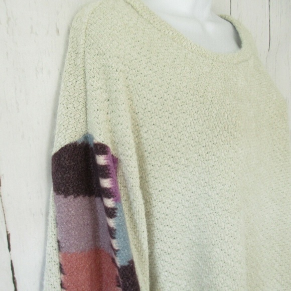 Easel Top Color Block Hacci Knit Oversized - Picture 5 of 8